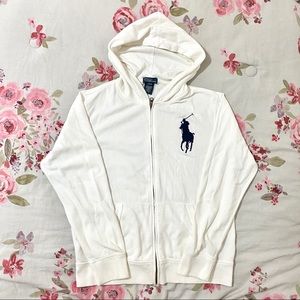 Rare Vintage Polo Ralph Lauren Zip Hoodie Jacket